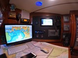 Chart Table Electronics on Swan 46 Mk I